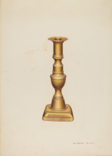 Candlestick, c. 1938. Creator: Leslie Macklem.
