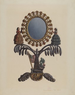 Jenny Lind Mirror, c. 1939. Creator: Regina Henderer.
