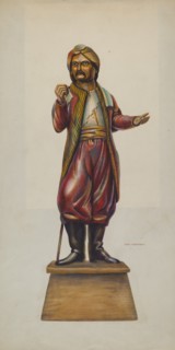 Cigar Store Figure, c. 1937. Creator: Chris Makrenos.