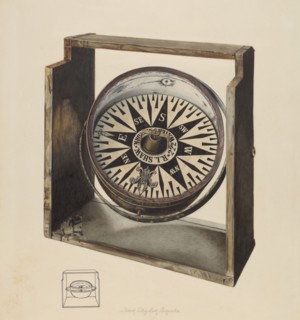 Compass, 1938. Creator: Lloyd Charles Lemcke.
