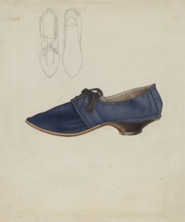 Woman's Shoe, 1935/1942. Creator: Joseph Goldberg.