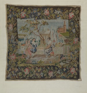 Embroidered Picture, 1935/1942. Creator: Frank J Mace.