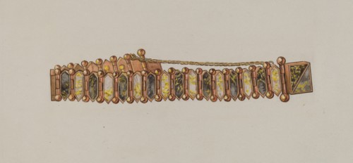 Bracelet, c. 1936. Creator: Gordena Jackson.