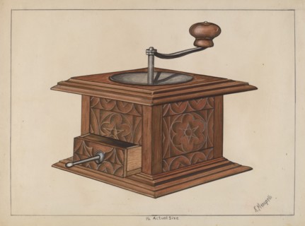 Coffee Grinder, c. 1936. Creator: Raymond Manupelli.