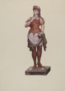 Cigar Store Figure, c. 1937. Creator: Joseph Goldberg.