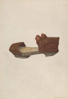 Woman's Sandal, c. 1939. Creator: William Kieckhofel.
