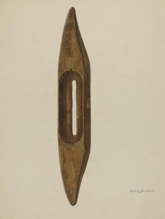 Cloth Shuttle, 1939. Creator: Albert Geuppert.