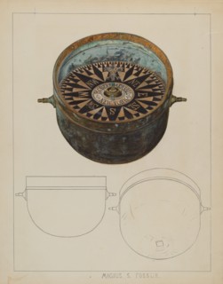 Ship's Compass, c. 1937. Creator: Magnus S. Fossum.