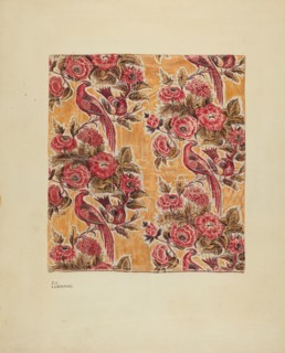 Yellow Glazed Chintz, c. 1939. Creator: Joseph Lubrano.