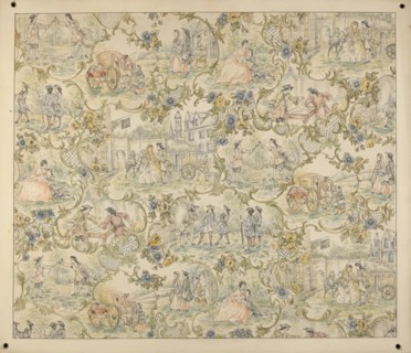 Wall Paper Design, c. 1939. Creator: Henry Meyers.