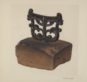 Foot Scraper, c. 1940. Creator: Nicholas Amantea.