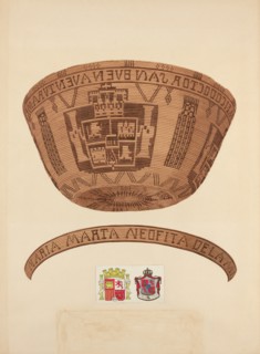 Indian Basket, 1935/1942. Creator: Gordena Jackson.