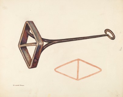 Branding Iron, c. 1942. Creator: Elizabeth Johnson.