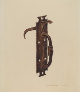 Norfolk Latch, c. 1939. Creator: Henrietta S. Hukill.