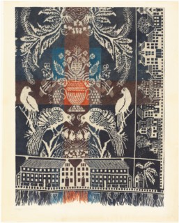 Boston Town Coverlet, 1935/1942. Creator: Magnus S. Fossum.