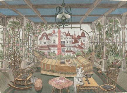 Veranda, 1885, 1935/1942. Creator: Perkins Harnly.