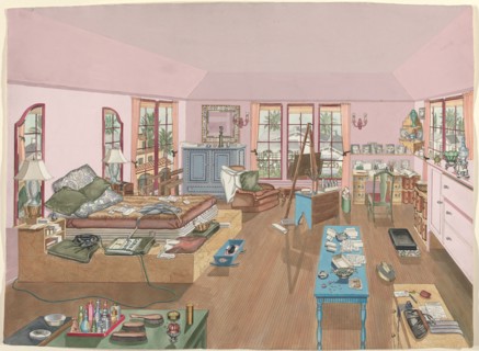 Bedroom, 1940, 1935/1942. Creator: Perkins Harnly.
