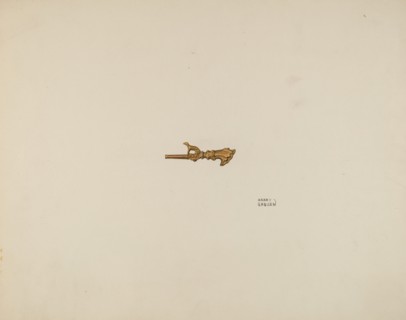 Watch Key, c. 1938. Creator: Harry Grossen.