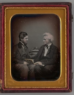 Untitled (Portrait of Two Seated Men), 1857. Creator: Abraham G. Demarest.