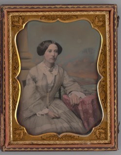 Untitled (Portrait of Seated Woman), 1858. Creators: Albert Sands Southworth, Josiah Johnson Hawes.