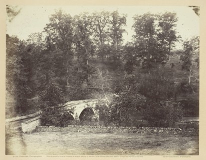 Burnside Bridge, Across Antietam Creek, Maryland, September 1862. Creator: Alexander Gardner.