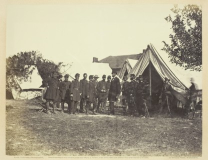 President Lincoln on Battle-Field of Antietam, October 1862. Creator: Alexander Gardner.