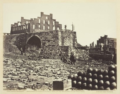 Ruins of Arsenal, Richmond, Virginia, April 1863. Creator: Alexander Gardner.