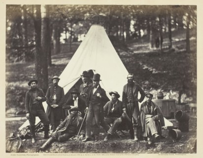 Scouts and Guides to the Army of the Potomac, October 1862. Creator: Alexander Gardner.