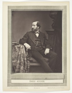 Émile Augier [French dramatist], 1876/84.  Creator: Antoine-Samuel Adam-Salomon.