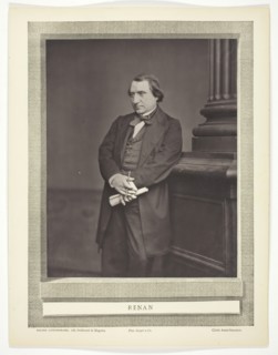 Renan, c. 1876. Creator: Antoine-Samuel Adam-Salomon.