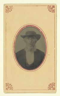 Untitled (Portrait of a Bearded Man with Hat), 1840-1900. Creator: Unknown.