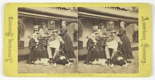 James W Wallack and Family at Long Branch, 1875/99. Creator: Unknown.