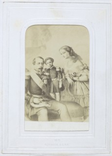 Untitled [Napoleon III and family], 1860-69. Creator: Unknown.