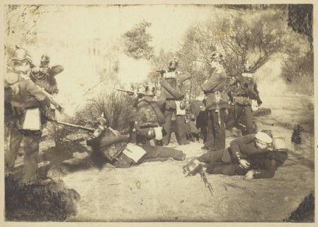 Skirmish between a Prussian Reconnaissance unit and...Faidherbe's Army..., Jan 21, 1871 Creator: Unknown.