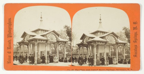 Pavilion and United States Springs, Saratoga, N.Y., 1875/99. Creator: Baker & Record.