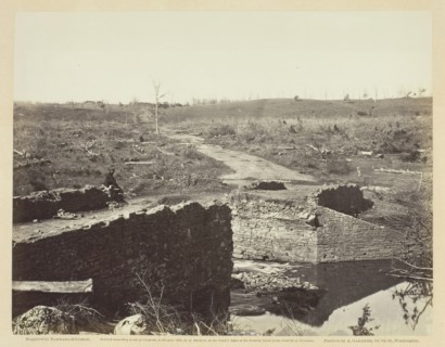 Ruins of Stone Bridge, Bull Run, March 1862. Creators: Barnard & Gibson, George N. Barnard, James F. Gibson.