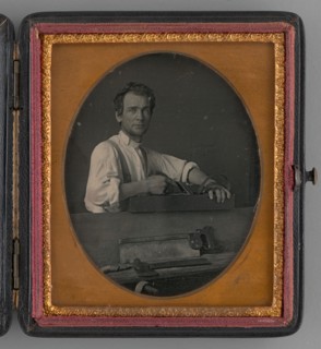 Untitled (Portrait of a Carpenter), 1857. Creator: Unknown.