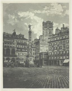Paris, Place de Châtelet, 1854/55, printed 1982. Creator: Charles Nègre.