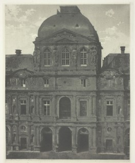 Paris: Pavillon de l'Horloge, the Louvre, c. 1855, printed 1982. Creator: Charles Nègre.