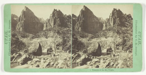 Temples of the Rio Virgin, 1859/62. Creator: Charles Roscoe Savage.