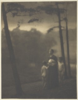Evening—Mother and Boys, 1905. Creator: Clarence H White.