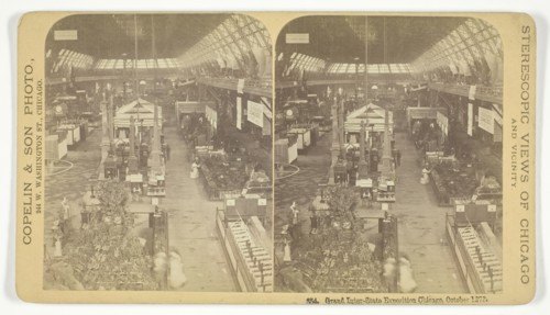 Grand Inter-State Exposition, Chicago, October 1873. Creator: Copelin & Son.