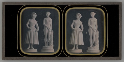 Untitled (Two Statues), 1853. Creator: Louis Jules Duboscq-Soleil.