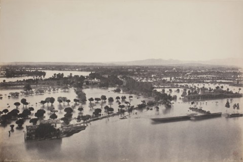 Avignon (Flood of 1856) (Avignon [Inondation de 1856]), 1856. Creator: Edouard Baldus.