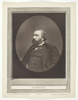 Gambetta, c. 1876. Creator: Etienne Carjat.