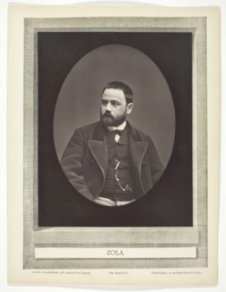 Émile Zola (French novelist, playwright, and journalist, 1840-1902), c. 1876. Creator: Etienne Carjat.