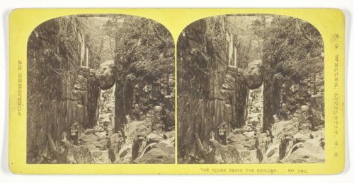 The Flume Above the Boulder, mid 19th century. Creator: F. G. Weller.