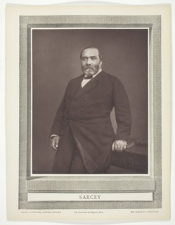 Sarcey, c. 1876. Creator: Franck.