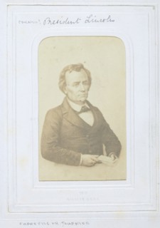 Untitled [Abraham Lincoln?], 1860-69.  Creators: Henri Alexis Omer Tournier, Charles Paul Furne.