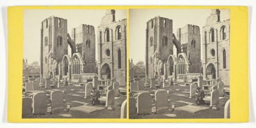 Elgin Cathedral - transept and Towers, Mid 19th century. Creator: George Washington Wilson.
